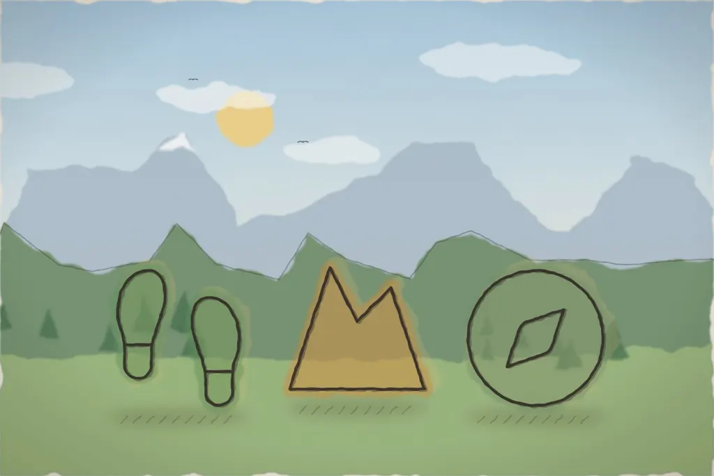 Poteca spre Piatra Craiului, vara (ilustrație)
